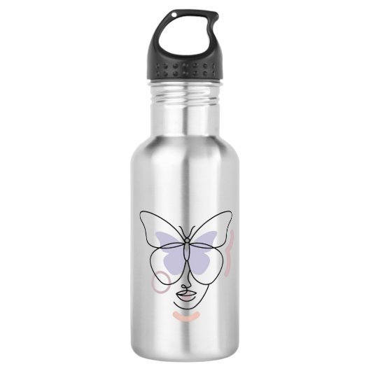 Frau Edelstahlflasche (Vorderseite)