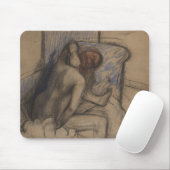 Frau Edgar Degass |, die ihr Haar trocknet Mousepad (Mit Mouse)
