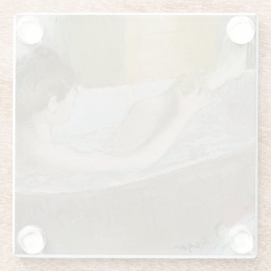 Frau Edgar Degass | in ihrem Bad, ihr Bein Glasuntersetzer (Rückseite)