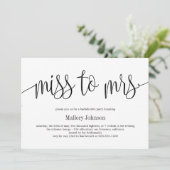 Frau EDITABLE COLOR Junggeselinnen-Abschied Einladung (Stehend Vorderseite)