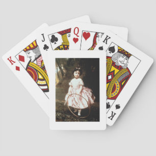 Frau Ehrler, 1861 (Öl auf Leinwand) Spielkarten