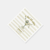 Frau ein bisschen älter Martini Retro 30. Geburtst Serviette (Ecke)
