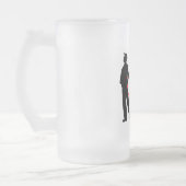 Frau ein der Leine - Böse Männer Mattglas Bierglas (Links)