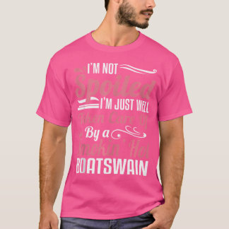 Frau eines Bootsmanns Schiffsmeister Bootsmanns T-Shirt
