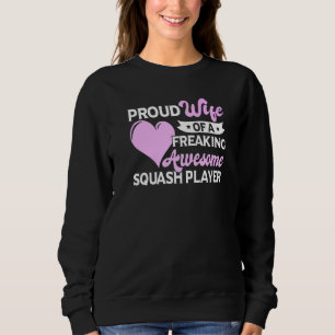 Frau eines Racquetball-Squash-Spielers Sweatshirt