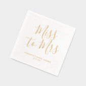 Frau Elegant Boho Chic Brautparty Servietten Mit Folie (Links)