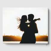 Frau Elegant Modern Minimal Blush Pink Wedding Gästebuch (Rückseite)