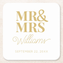 Frau Elegant Probe Engagement Party Classic Rechteckiger Pappuntersetzer