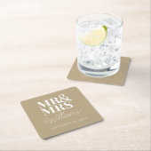 Frau Elegant Probe Engagement Party Classic Rechteckiger Pappuntersetzer (Vor Ort)