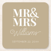 Frau Elegant Probe Engagement Party Classic Rechteckiger Pappuntersetzer (Vorderseite)