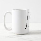 Frau Elegant Scripted Wedding Coffee Tasse (Links)