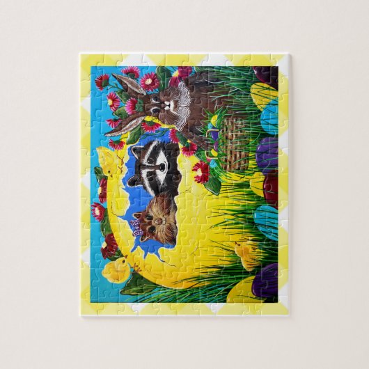 "Frau Elisabeth's Osterwelt-Jigsaw-Puzzle Puzzle (Vertikal)