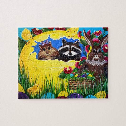 "Frau Elisabeths Osterwelt Puzzle (Horizontal)