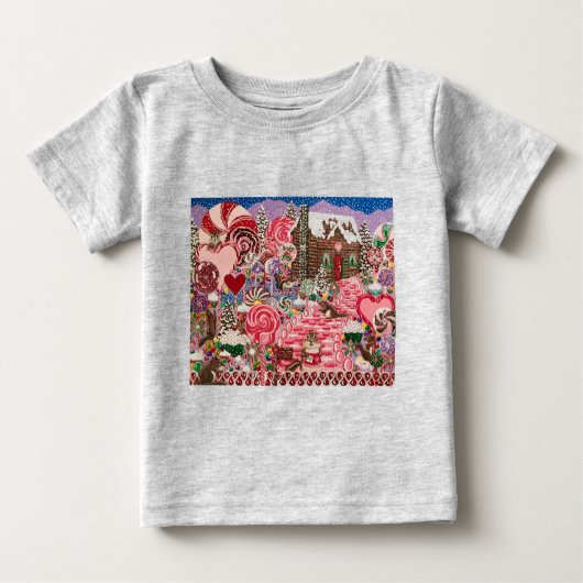 Frau Elisabeth's Peppermint World Baby T-shirt (Vorderseite)