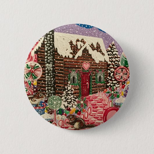 Frau Elisabeth's Peppermint World Button (Vorderseite)