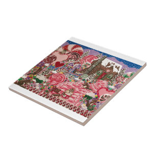 Frau Elisabeth's Peppermint World Fliese