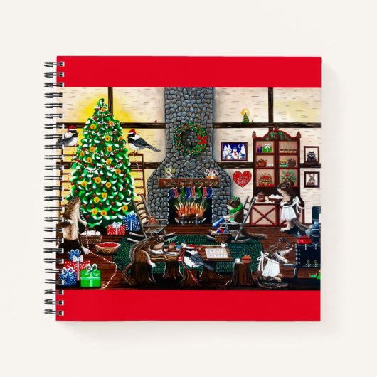 Frau Elizabeth Christmas Notebook Notizblock (Vorderseite)