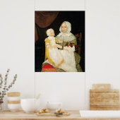 Frau Elizabeth Freake und Baby Mary, ca. 1671-1674 Poster (Küche)