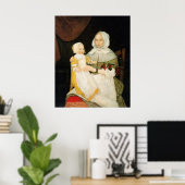 Frau Elizabeth Freake und Baby Mary, ca. 1671-1674 Poster (Heimbüro)
