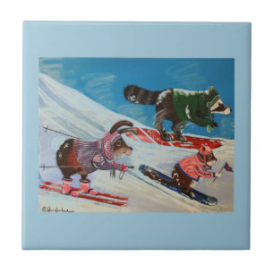 Frau Elizabeth Ski Team Fliese
