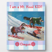 Frau Elizabeth Ski Team Plaque Fotoplatte (Vorderseite)