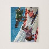 Frau Elizabeth Ski Team Puzzle (Vertikal)