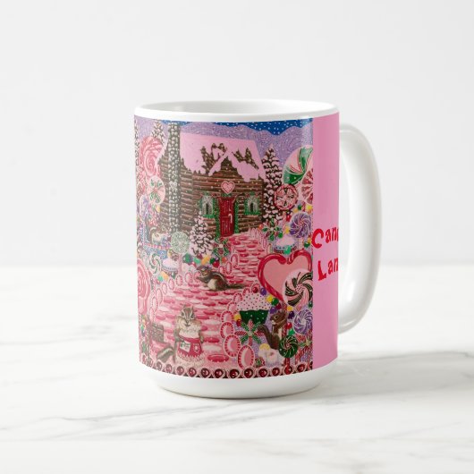 "Frau Elizabeths Candy Land Kaffeetasse (VorderseiteRechts)