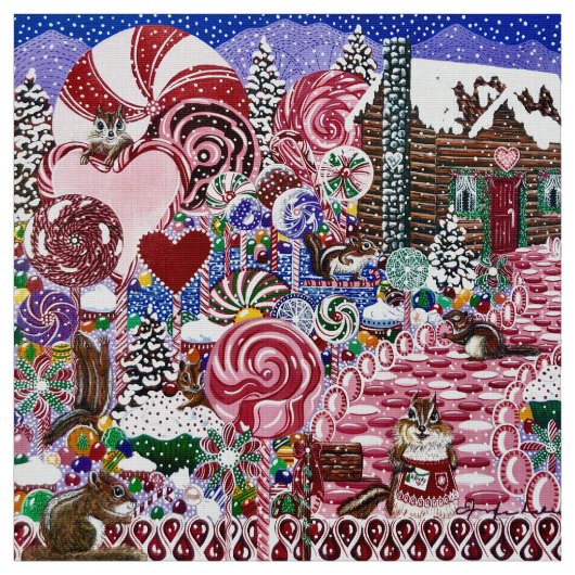 Frau Elizabeths Candy Land Stoff (Muster)