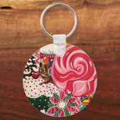 "Frau Elizabeth's Peppermint World" Schlüsselanhänger (Vorderseite)