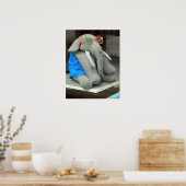 Frau Ella geht zum Pool Poster (Küche)