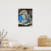 Frau Ella geht zum Pool Poster (Küche)