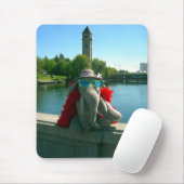 Frau Ella im Park Mousepad (Mit Mouse)