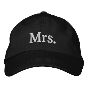 Frau Embroibestickte Black Baseball Hat Cap: Missu Bestickte Baseballkappe