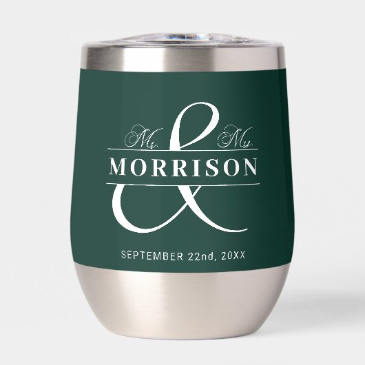 Frau Emerald Green Gastgeschenk Hochzeit (Vorderseite)