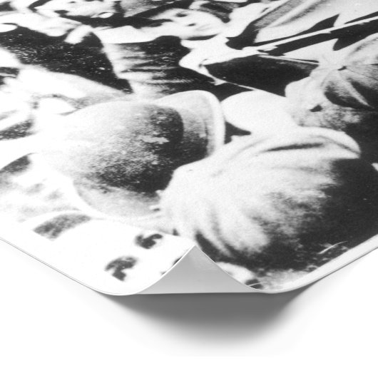 Frau Emmeline Pankhurst spricht vor einer Menschen Poster (Ecke)