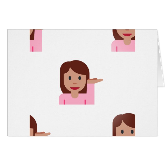 Frau Emoji (Vorderseite (Horizontal))