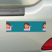 Frau Emoji Autoaufkleber (Auf Auto)