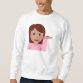 Frau Emoji mens Sweatshirt (Vorderseite)