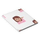 Frau Emoji Notizblock (angewinkelt)