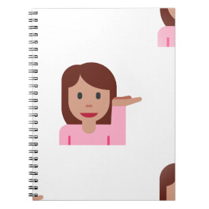 Frau Emoji Notizblock