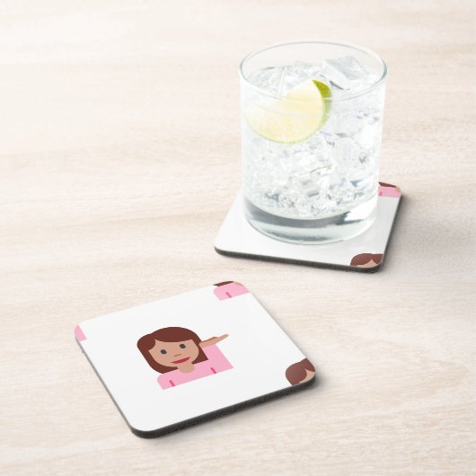 Frau Emoji Untersetzer (Rechte Seite)