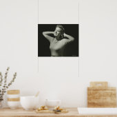 Frau entspannt sich poster (Küche)