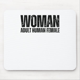 Frau - Erwachsener Schriftart zur Definition von W Mousepad