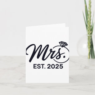 Frau Est. 2025 Nur verheiratete Paare Mr. und Karte
