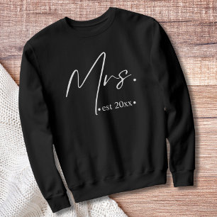 Frau etablierte Neuverheiratete oder Verlobung Sweatshirt