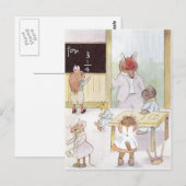 Frau Eulenschule Postkarte (Vorne/Hinten)