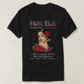 Frau Fabuela Tshirt Spanische Fabuela Definition (Design vorne)