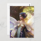 Frau Fairy Fantasy Postkarte (Vorne/Hinten)
