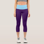 Frau Fashion PeriWinkle Putm High Waisted Capri Leggings (Vorderseite)