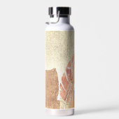 Frau Fashionista Pink Gold Wasserflasche Trinkflasche (Rechts)